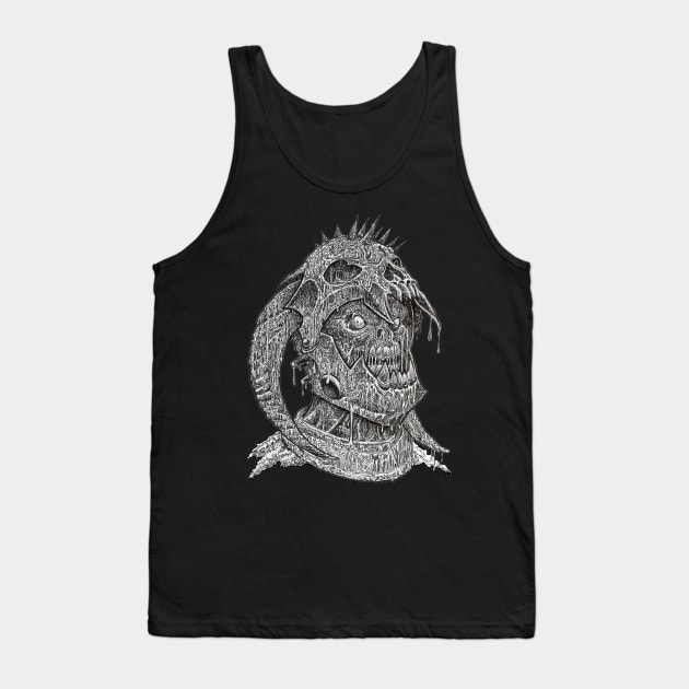 Zombie Skull Warrior #16 Tank Top by rsacchetto